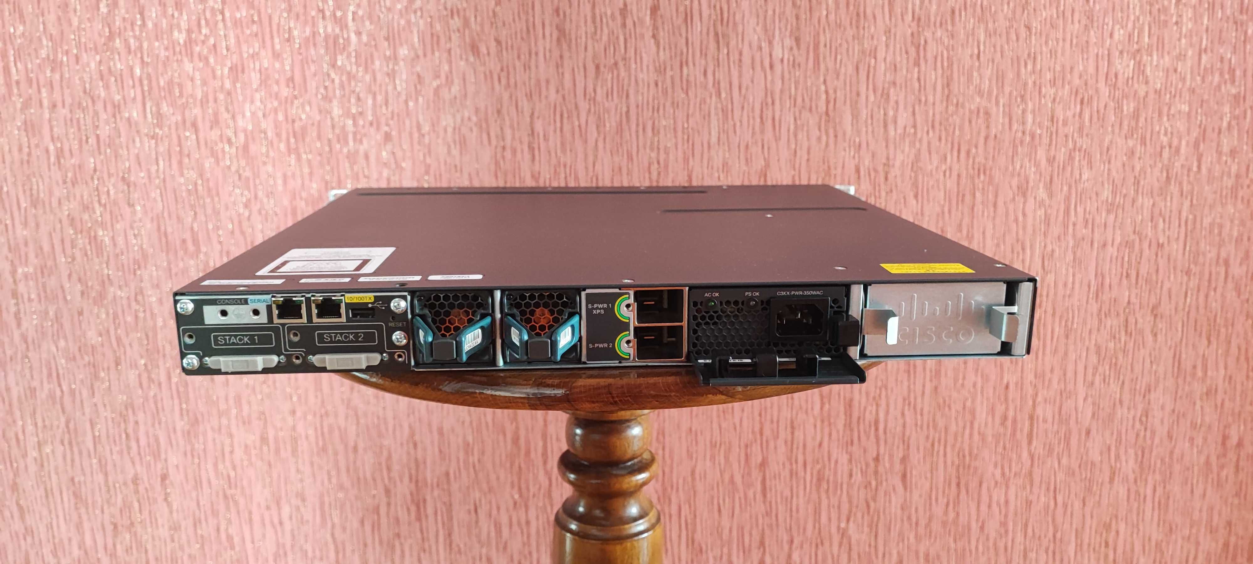 24 SFP портовый  Коммутатор Cisco WS-C3750X-24S-S  IP Base  нал/безнал