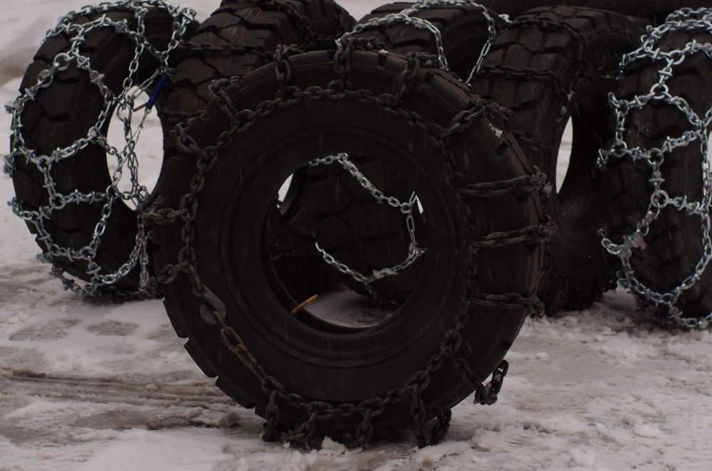 Цепи на погрузчик 7.00-12. Антибукс, антиснег, противоскольжения.
