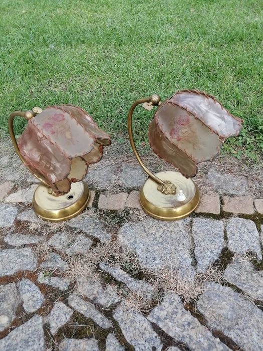 Lampki nocne art deco 2 szt, vintage