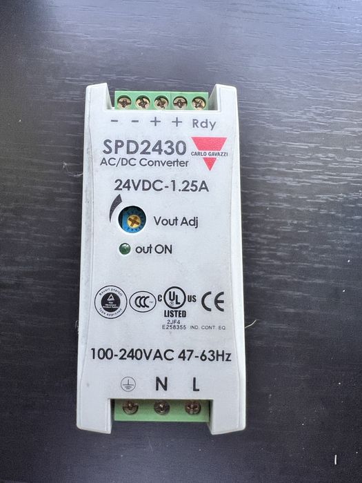 Блок живлення Carlo Gavazzi SPD24301 1,25A 24V DC 30 W на DIN-рейку