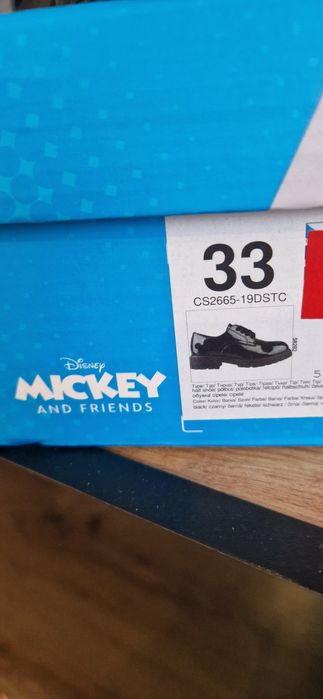 Buty dla dziewczynki czarne mokasyna rozmiar 33