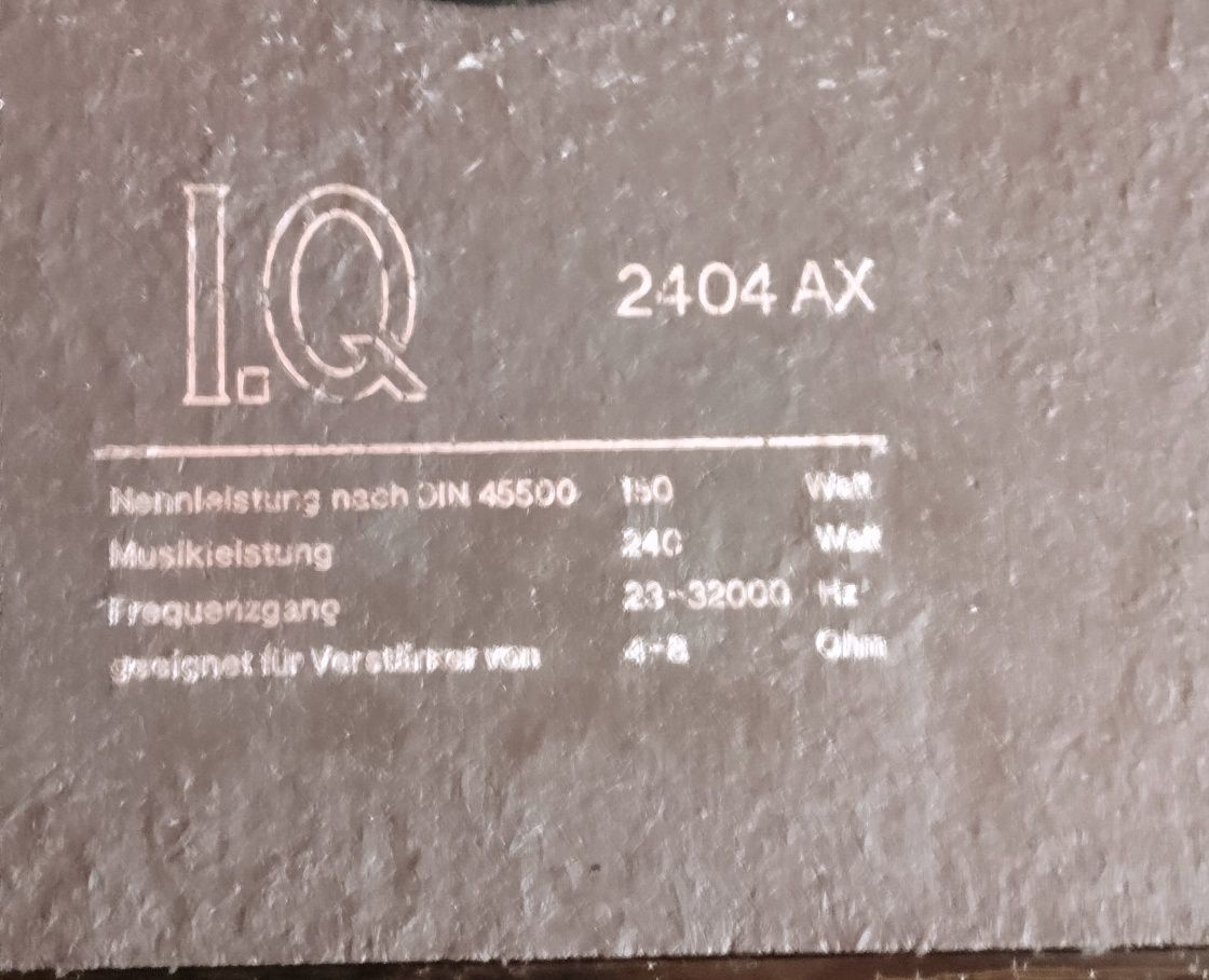 Kolumny głośnikowe I.Q 2404 AX  – stan bardzo dobry