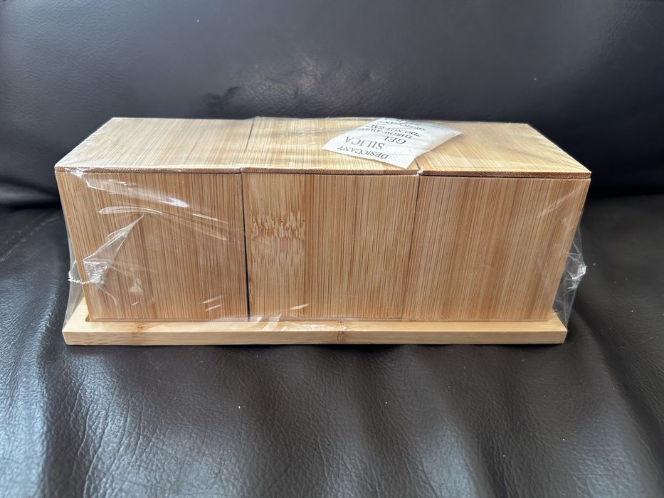 Smukee Pojemniki kuchenne bambusowe 3szt 25x9x8,5cm