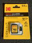 Karta Kodak microSD 64 GB nowa z przejściówką na SD
