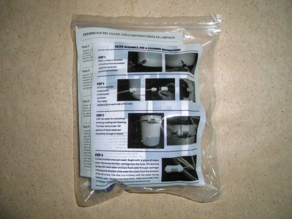 Фильтр для очистки воды с мембраной из полых волокон 0,1 мкм.