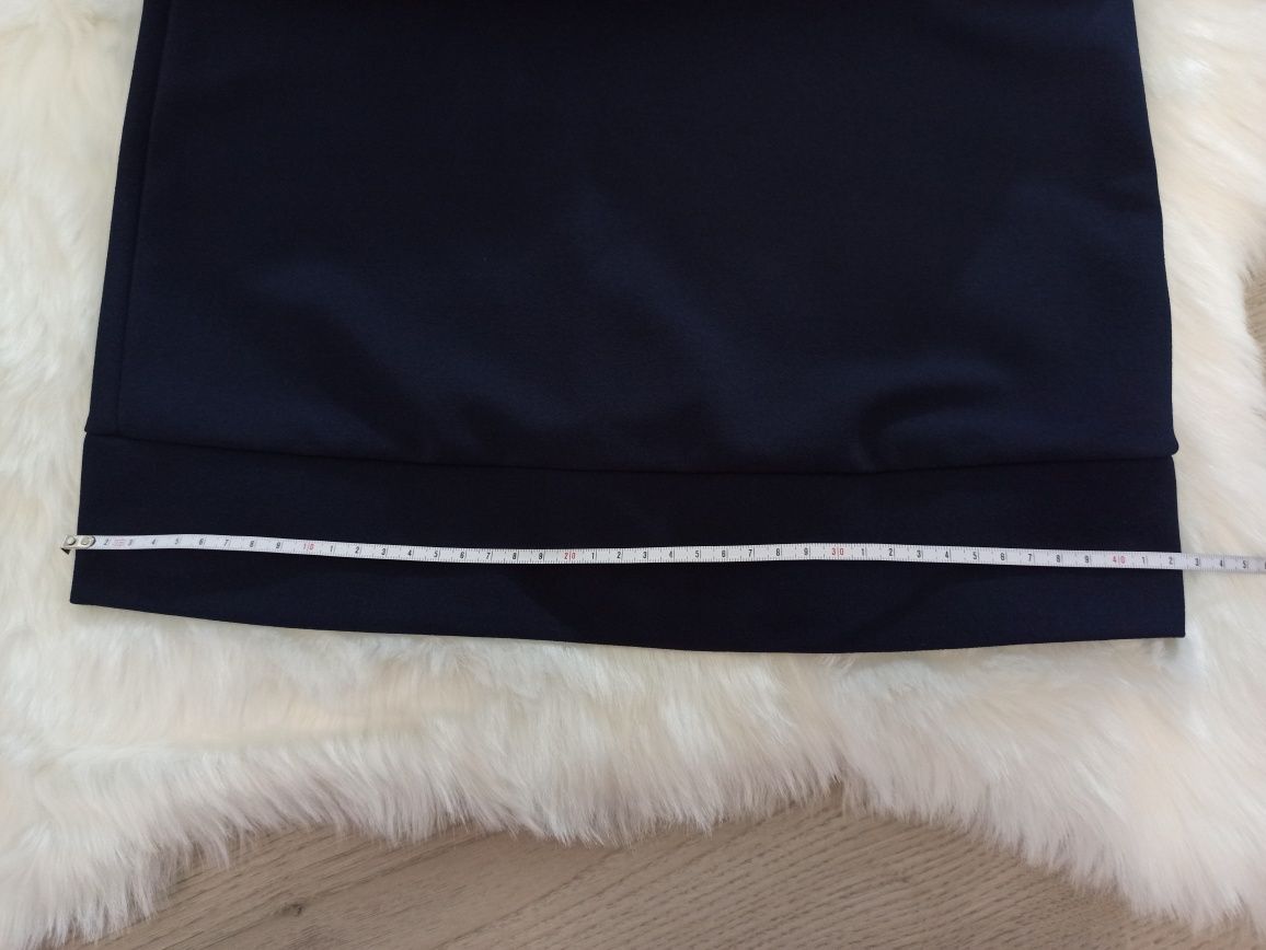 Granatowa sukienka mini / tunika r. XS