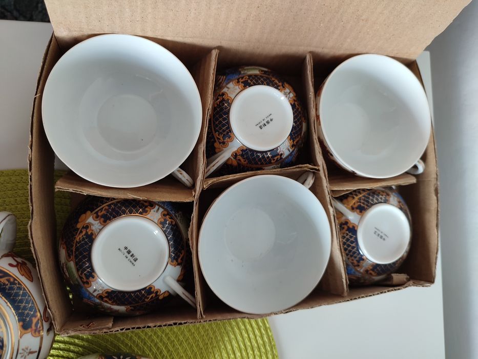 Zestaw herbaciany ze wzorami chińskimi