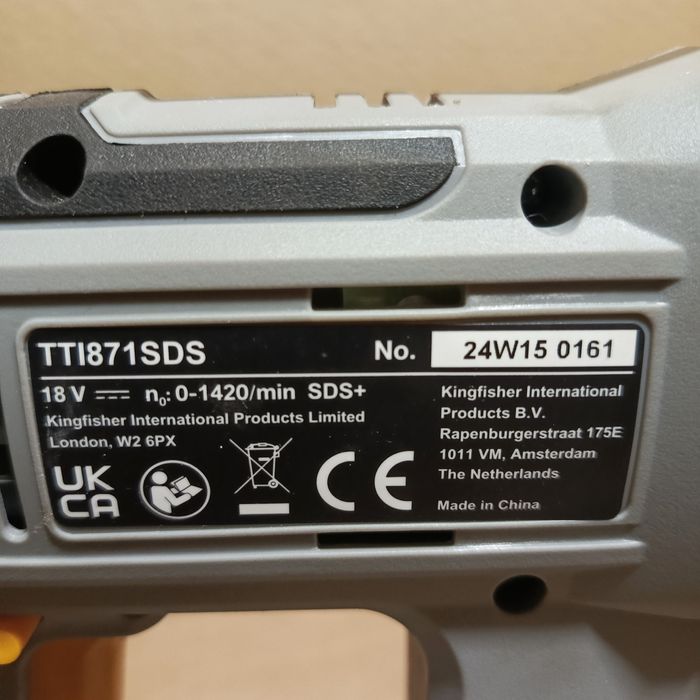 Młotowiertarka udarowa titan  18v tti871sds jak macallister mrh18-li