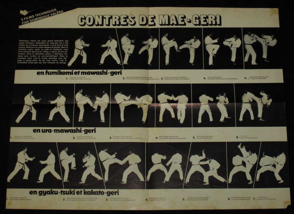 Poster Contres De Mae-Geri / Maitre Funakoshi Gichin
