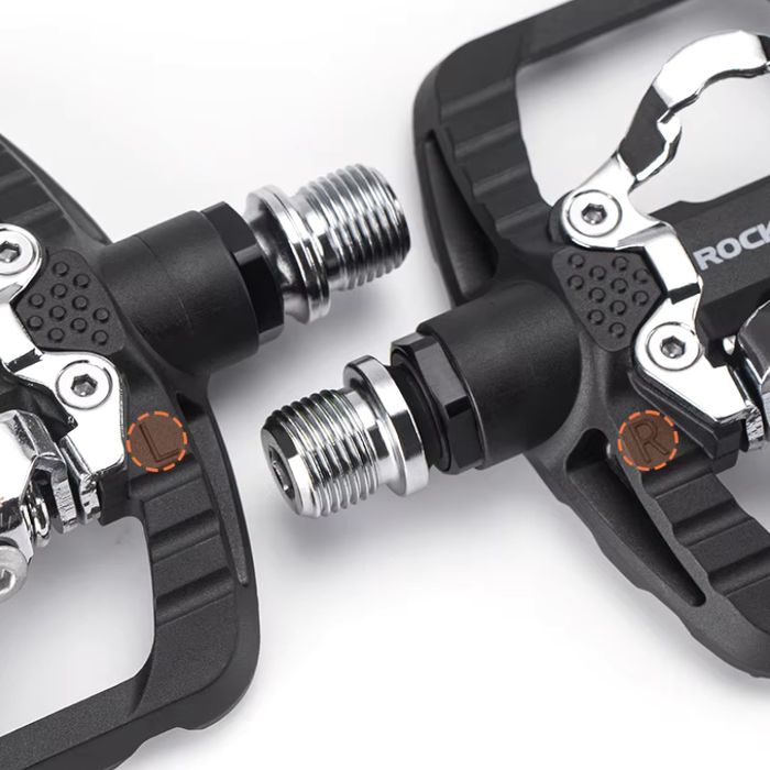 Pedały Rowerowe Mtb Platformowe Spd Dwustronne Nylonowe Rockbros Pd303