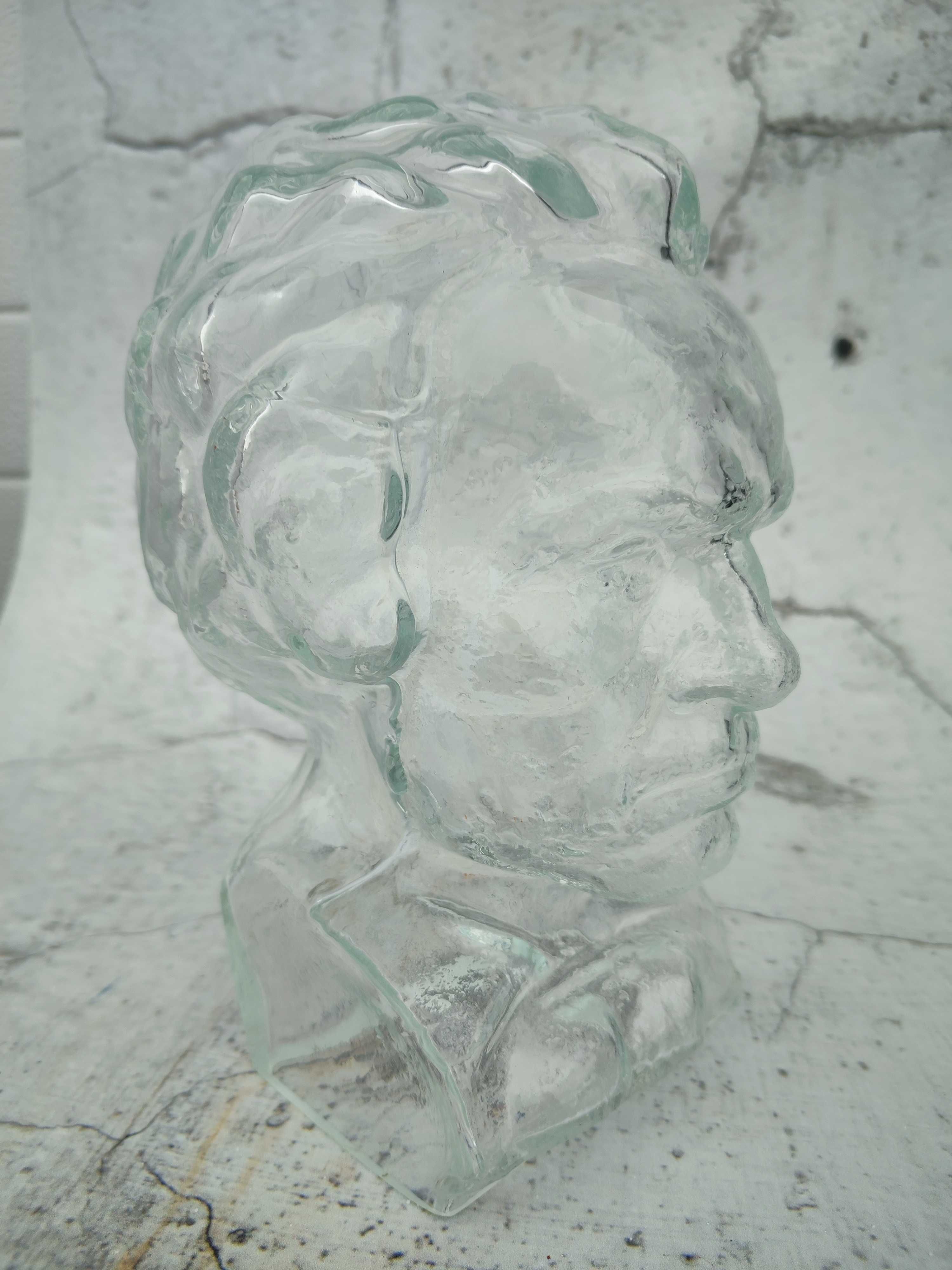 Szklana głowa Beethoven Ingrid Glass lata 70-te