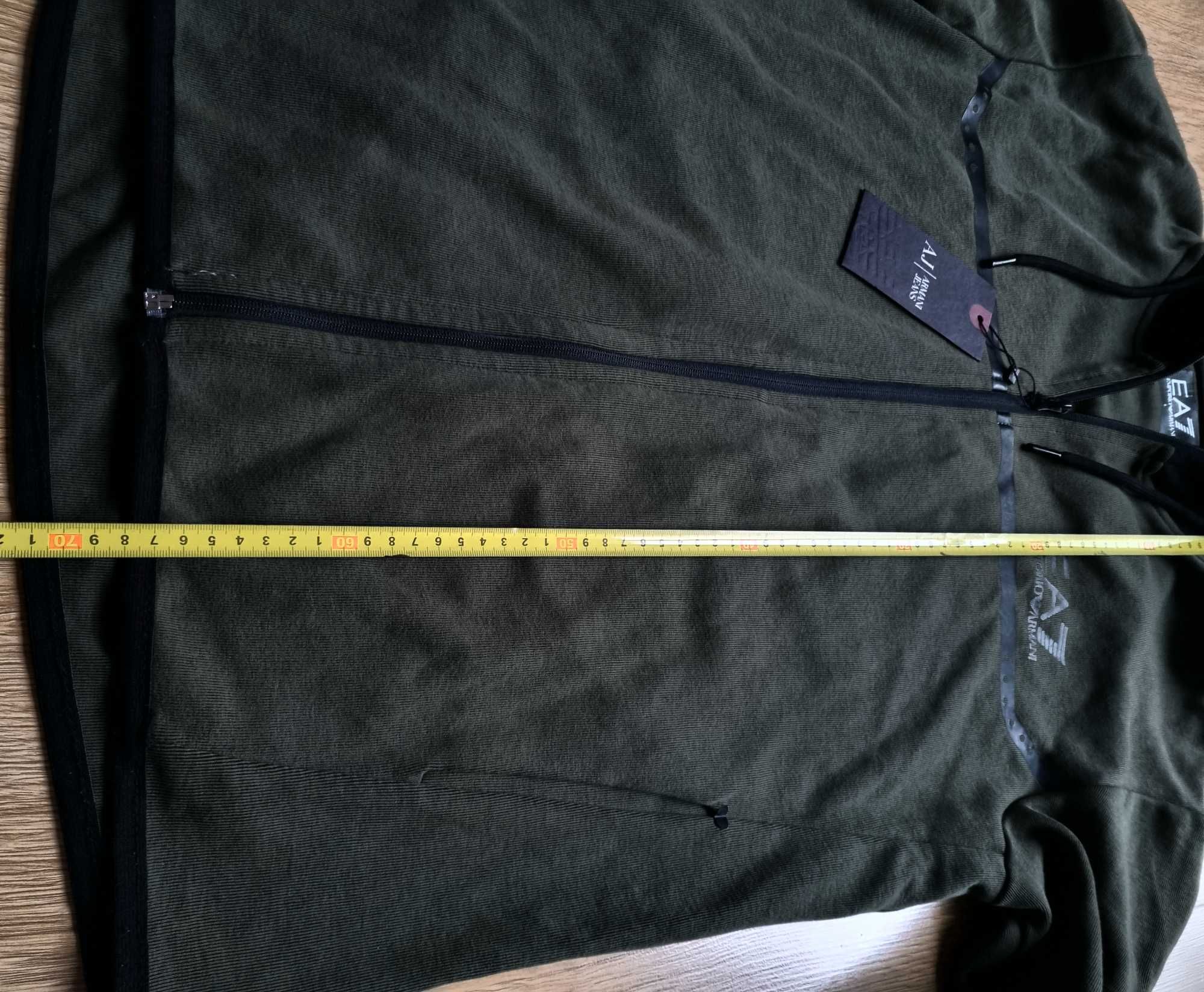 Bawełniany Dres Emporio Armani bluza + spodnie EA okazja L
