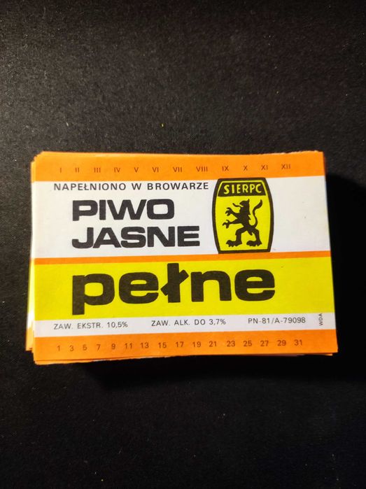 Etykietki od piwa Sierpc