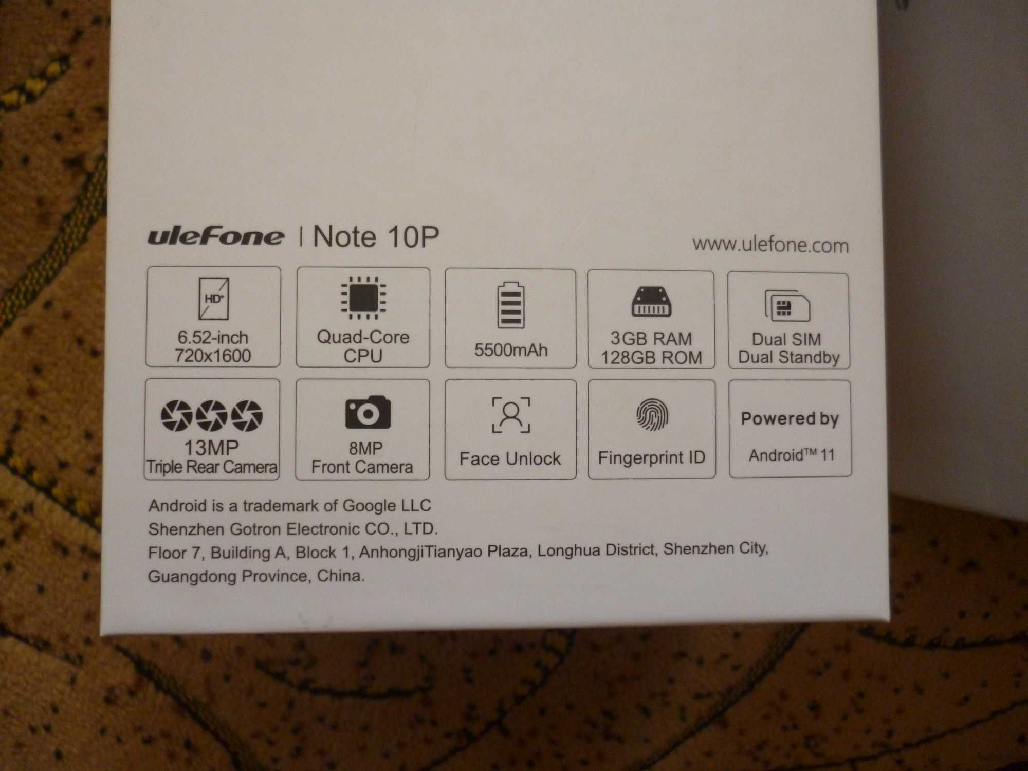 8/128Gb Ulefone Note 11P смартфон, телефон
