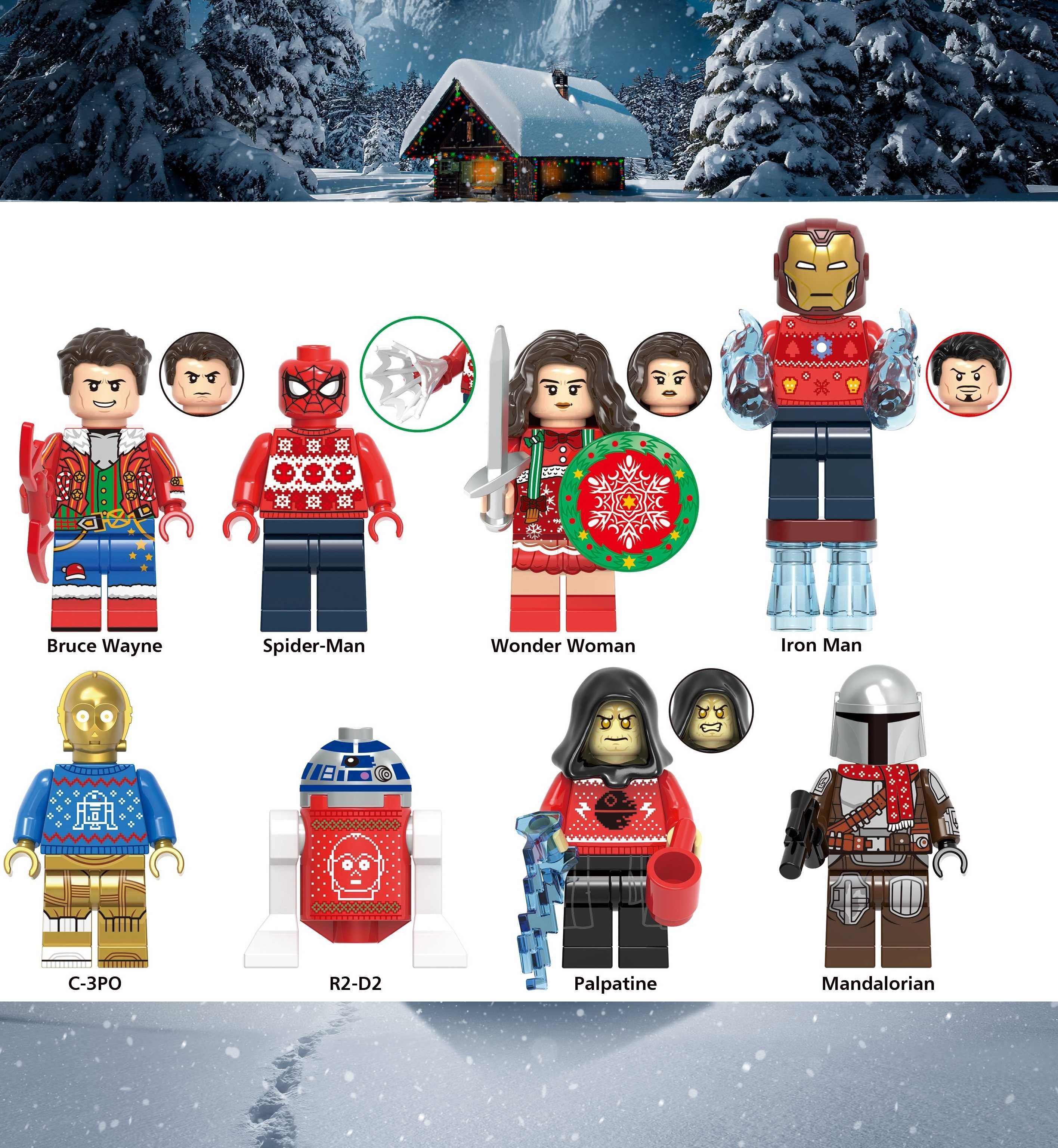 Bonecos minifiguras Especial Natal nº13 (compatíveis com Lego)