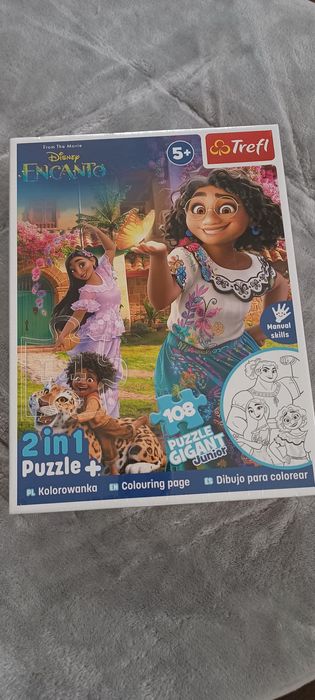 Trefl puzzle gigant junior Encanto z kolorowanką