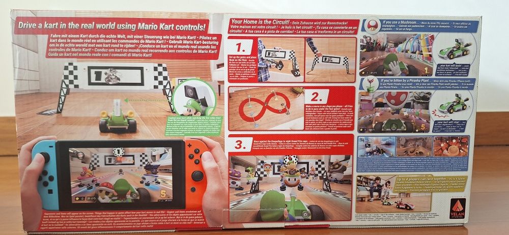 Nintendo Switch: jogo Mario Kart Live Home Circuit - Set Luigi