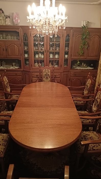 Komplet mebli dębowych