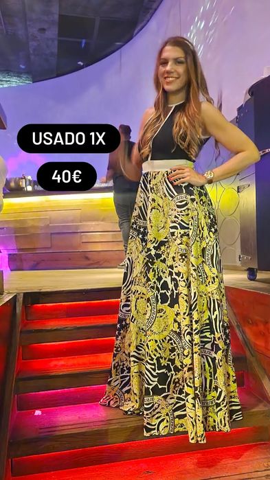 Vestido festa gala - tecido Elastico