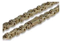 Złoty łańcuszek 14k 585 Królewski Bizantyjski Excellent pełny cc097y Ł