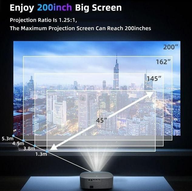 Проектор Everycom HQ10W Full HD 1080P