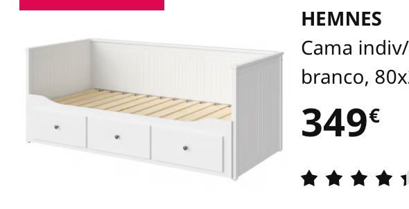 Gavetas de Cama Hemnes IKEA