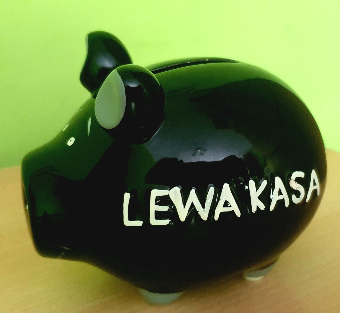 Skarbonka " Lewa kasa "  fajny prezent