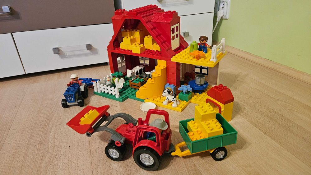 Lego duplo gospodarstwo duże farma traktory zwierzęta