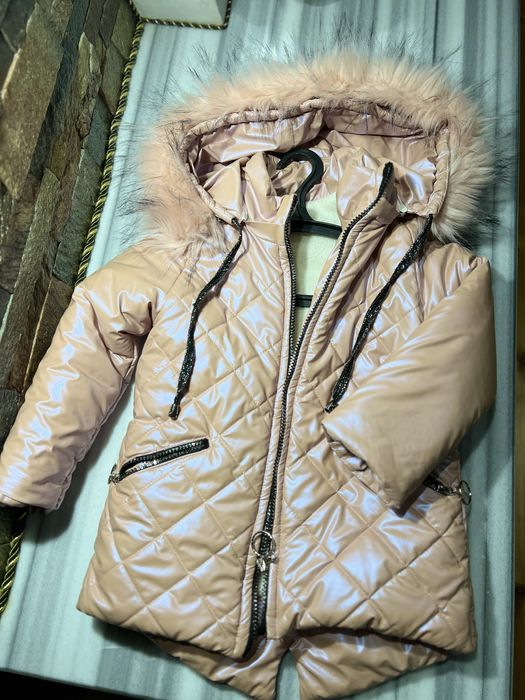 Куртка дитяча зима + шапка та шарф