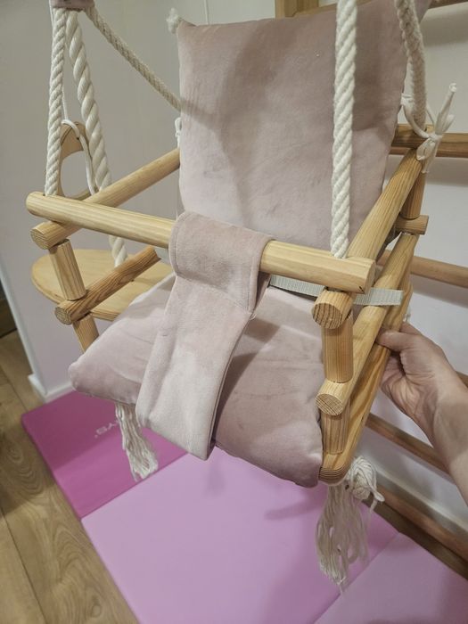 Huśtawka domowa dla dzieci, do pokoju, na hak,