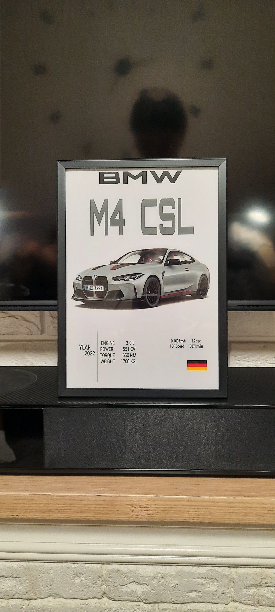 Постер BMW M4 CSL