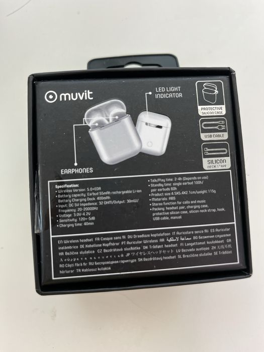 Muvit Auriculares Estéreo Wireless Brancos