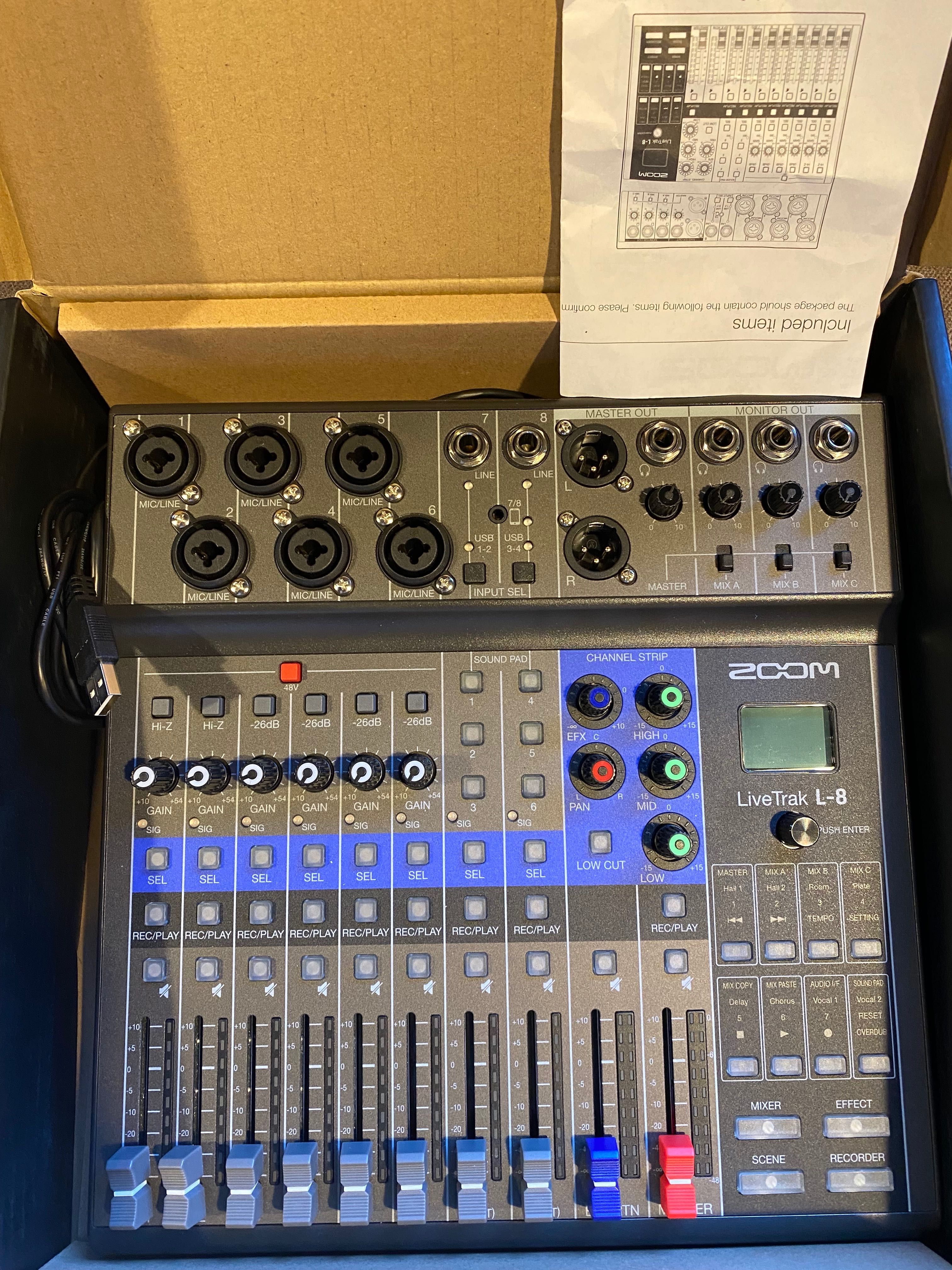 LiveTrak L-8 8-Channel Digital Mixer and Recorder