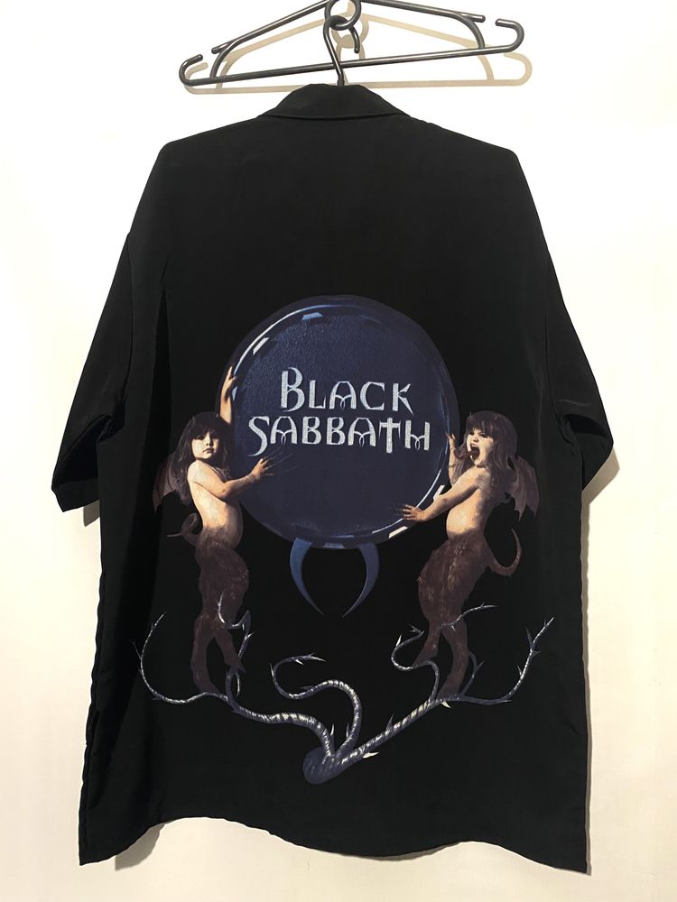 Гавайка Black Sabbath рок мерч футболка метал рубашка анархия реп sk8
