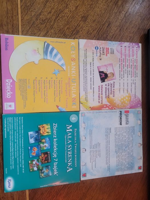 CD x 5 + DVD Piosenki, audiobooki i film dla dzieci-szczegóły w opisie