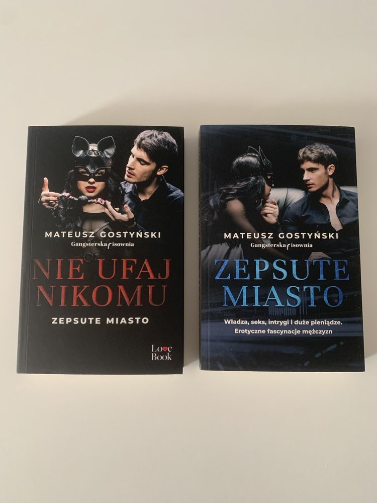 Zestaw książek „Zepsute Miasto” i „Nie Ufaj Nikomu”