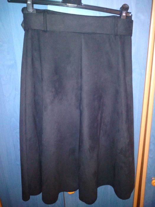 spódnica zamszowa z pasem