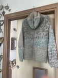 Sweter golf wełna akryl