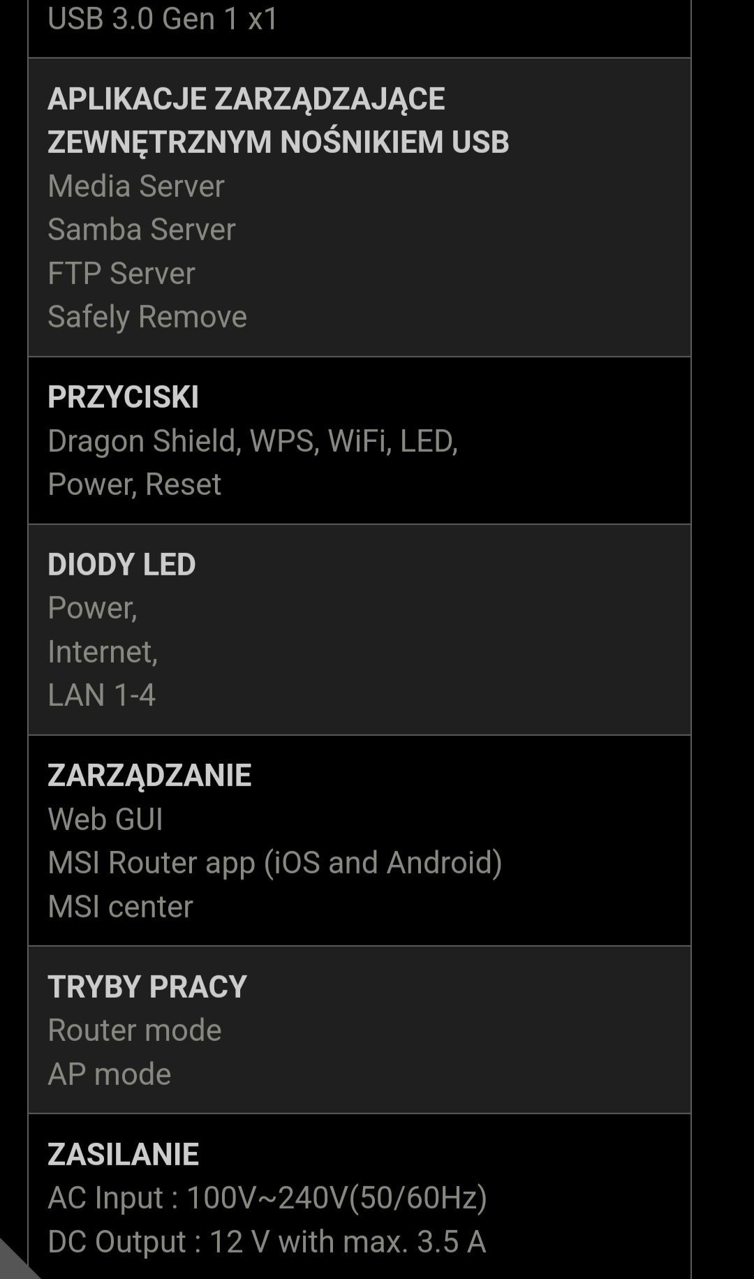 Router MSI RadiX AXE6600 WiFi 6E (6600Mb/s a/b/g/n/ac/ax)