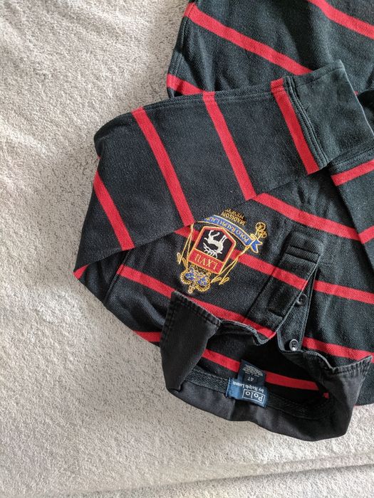 bluzka polo w paski z kołnierzykiem Ralph Lauren na 4 lata