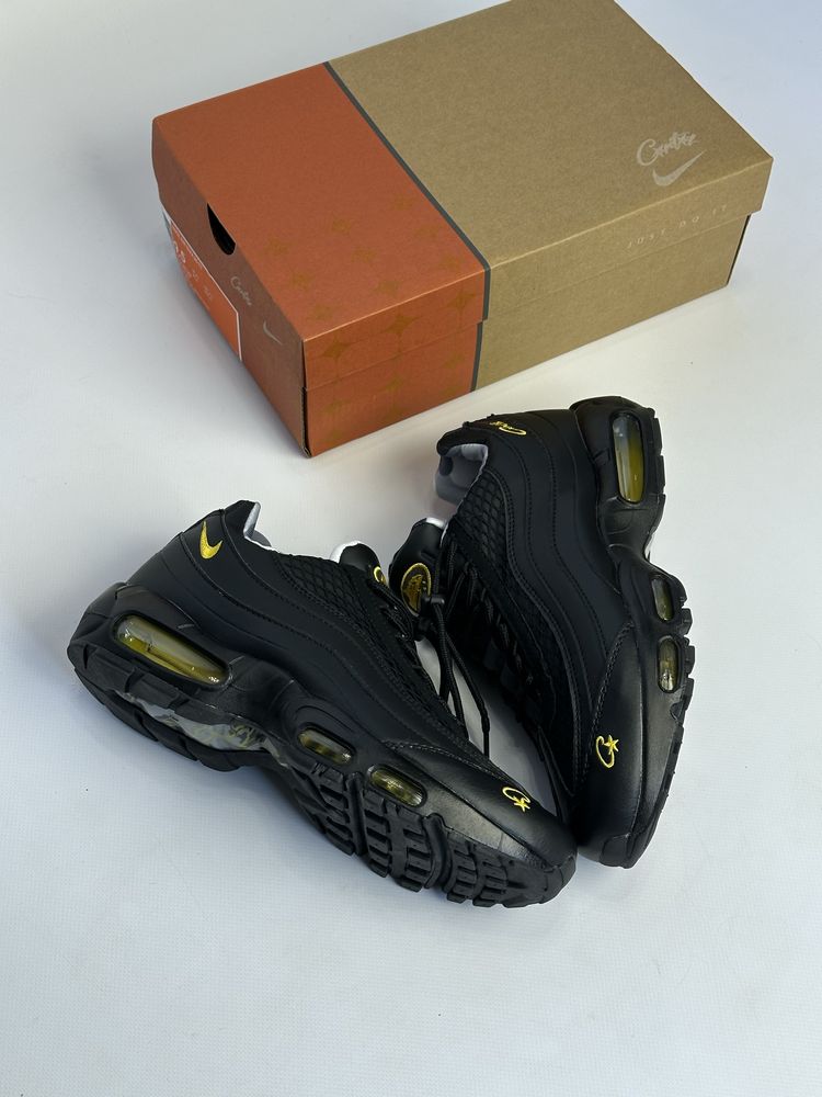 Nike Air Max 95 Corteiz кросовки кросівки найк чорні черные 43 42 44