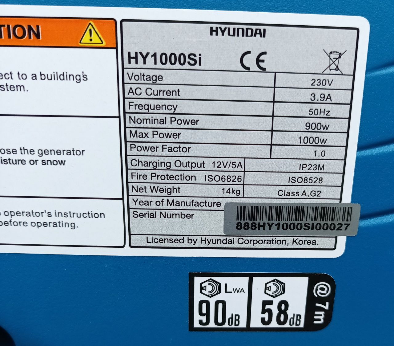 Hyundai agregat generator pradotworczy NOWY