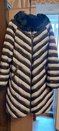 Шикарний зимовий пуховик дуже гарної якості 60 розміру