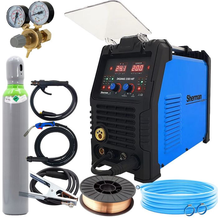 DIGIMIG 200 HIT Sherman Zestaw spawalniczy gotowy komplet do spawania