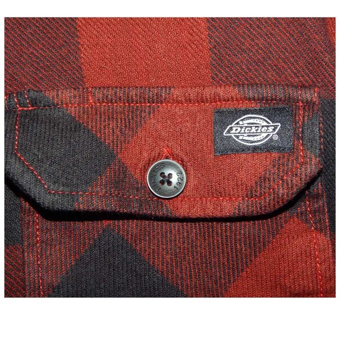 Фланелевая рубашка в клетку DICKIES Sacramento Maroon. Size L/48-50
