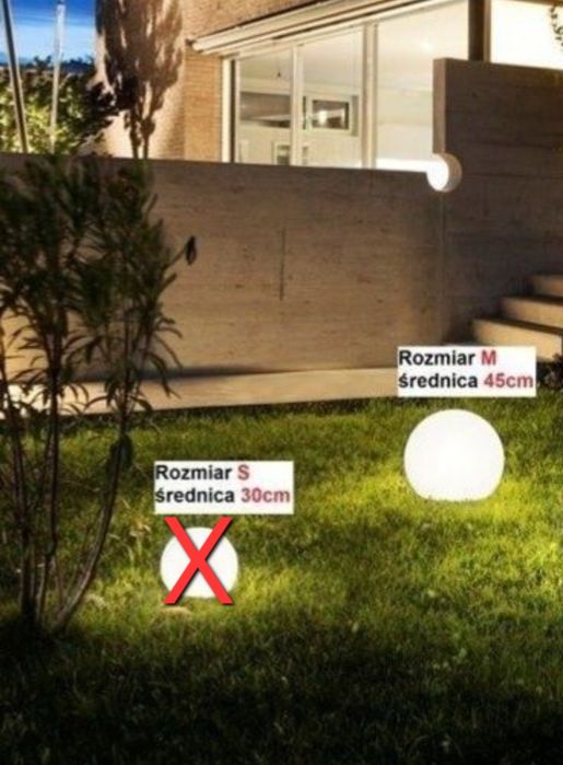 Lampy ogrodowe kule okrągłe CUMULUS nowodvorski nowodworski novodvorsk