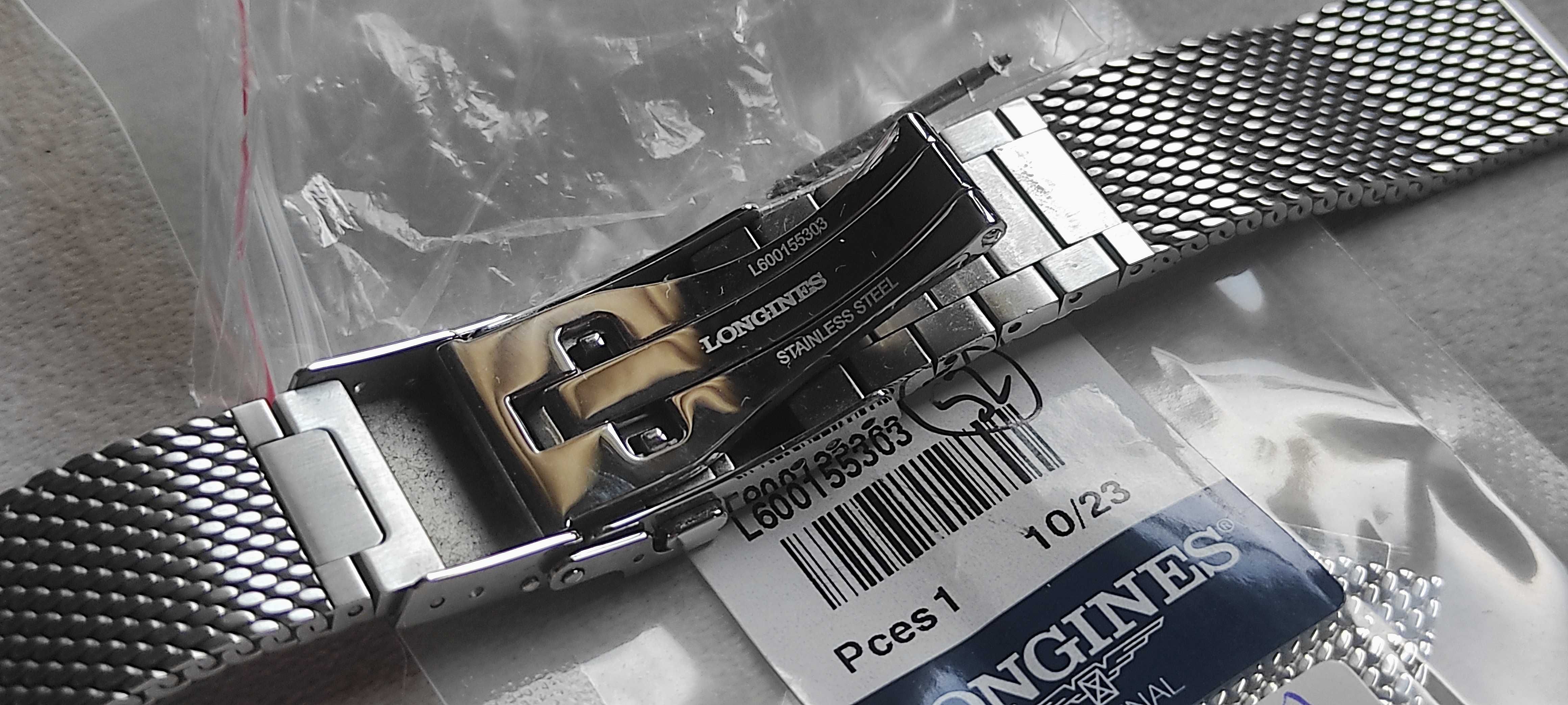 Bransoleta Mesh Stalowa Longines 19mm Legend Diver + ori TELESKOPY