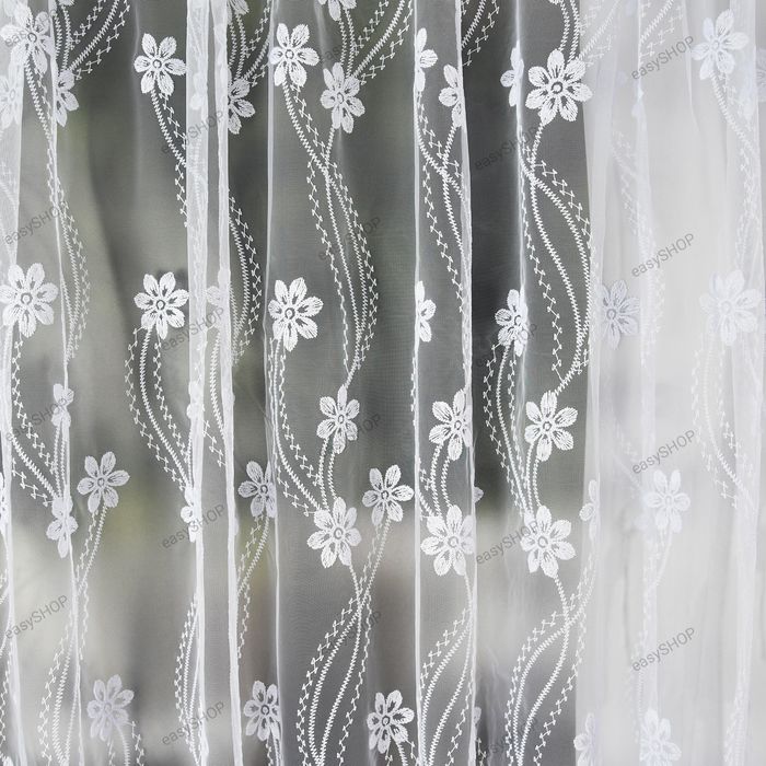 Firana z markizety z gipiurą 160x400