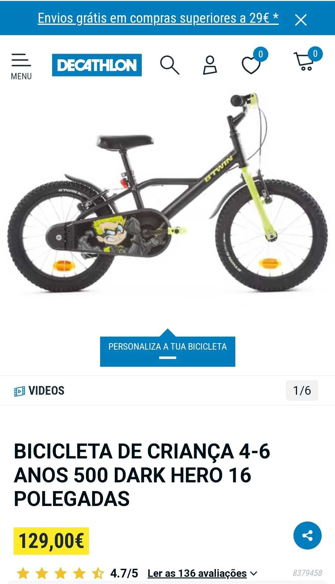 Bicicleta de criança