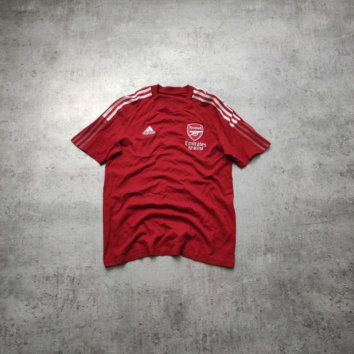 MĘSKA Koszulka Bawełna PREMIUM Football Adidas Arsenal Londyn Haft